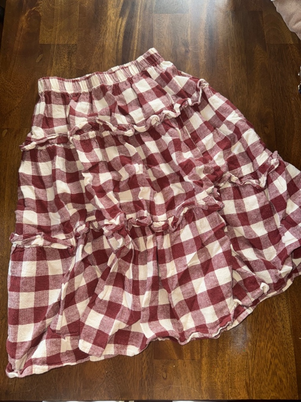 Rylee and cru ruffle tiered picnic skirt